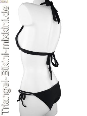 Bikini Triangel Set in schwarz