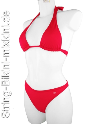 Bikini-String-Neckholder-Set in rot