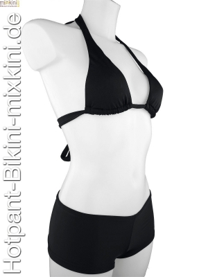 Bikini Hotpant schwarz, schwarze Hotpant Bikinis