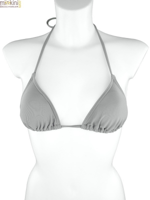Silber-graues Bikini-Triangel-Top IBIZA