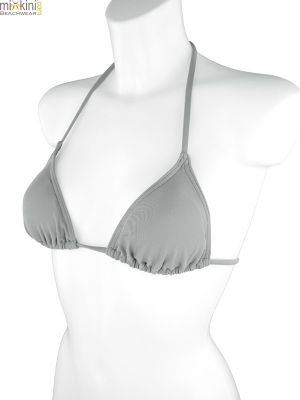 Silber-graues Bikini-Triangel-Top IBIZA