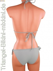 Bikini Triangel Set in silber-grau