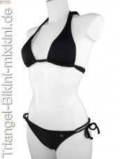 Bikini Triangel Set in schwarz