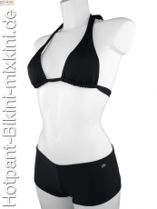 Bikini-Hotpants-Set schwarz