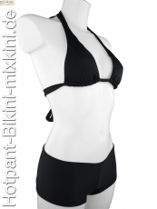 Bikini-Hotpants-Set schwarz