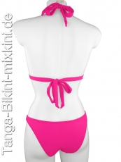 Bikini-Neckholder-Tanga-Set pink