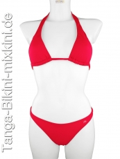 Bikini-Neckholder-Tanga-Set rot