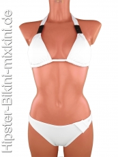 Bikini-Hipster-Neckholder-Set in wei