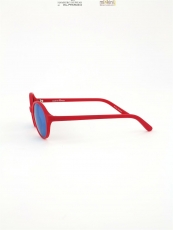 NEUE Sonnenbrille rot mit verspiegelten Glsern aus hochwertigen Kunststoff, die Sonnenbrille zu roten Bikinis